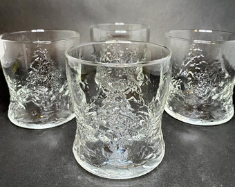 4 Old Fashioned Christmas Tree Glasses