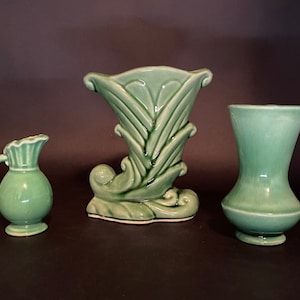3 USA Pottery Vases