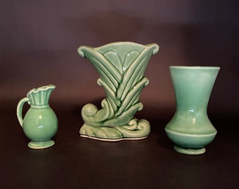 3 USA Pottery Vases