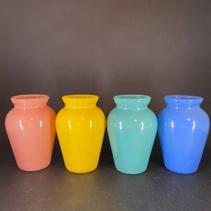 4 Vintage Glass Vases