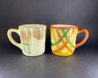 Vernonware Mugs - Homespun- Raffia