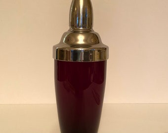 Vintage Ruby Red Cocktail Shaker