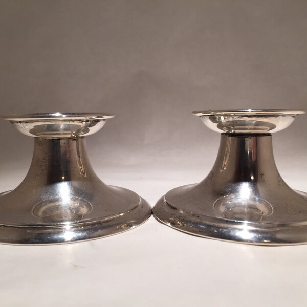 Wallace Sterling Silver Candleholders
