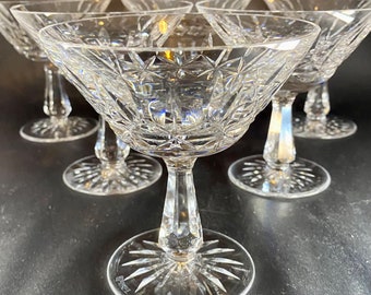 6 Waterford Crystal Coupes