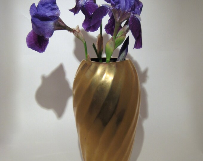Heavy Brass Vase Etsy