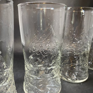 4 Tall Christmas Tree Glasses image 2