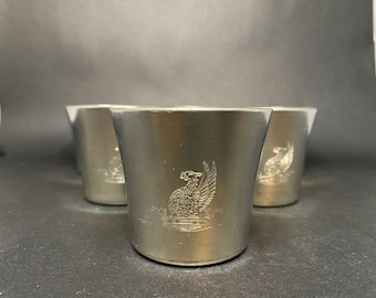 6 Pewter Cups - Royal Holland