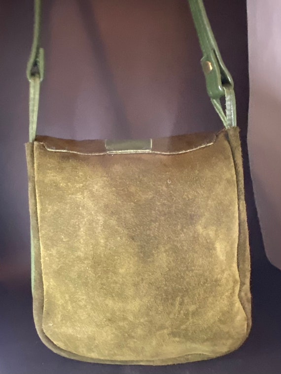 Vintage Suede and Leather Purse - image 8