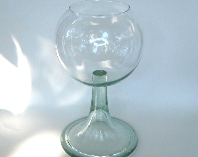 Glass Pedestal Fish Bowl Etsy