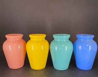 4 Vintage Glass Vases