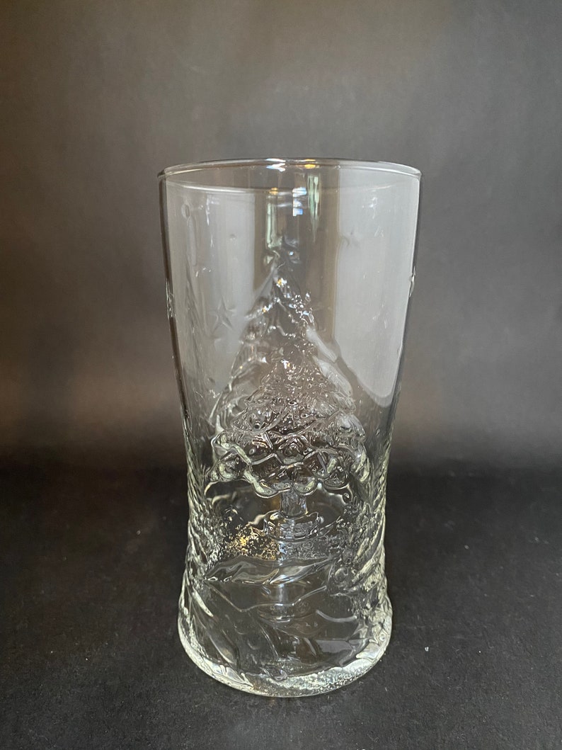 4 Tall Christmas Tree Glasses image 4