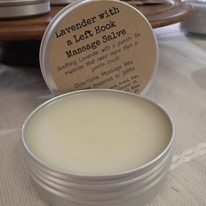Lavender with a Left Hook Massage & Muscle Salve- Natural Shea and Black Pepper balm- Feminine Rage Self Soothe Kit