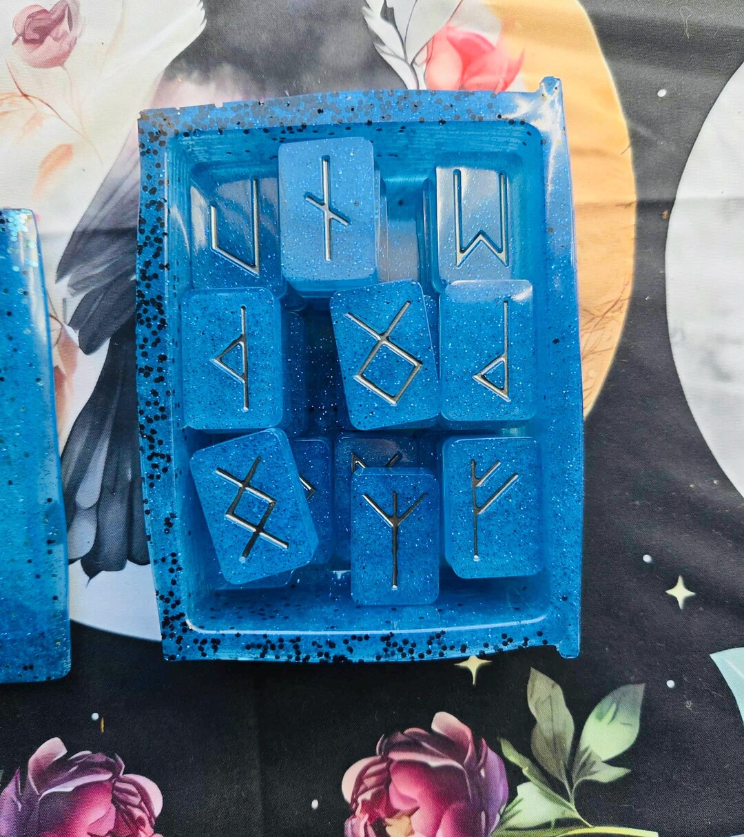 Made to Order: Custom Resin Rune Set With Box; Elder Futhark Runes - Etsy