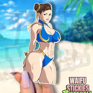 Chun Li - STICKER OPTIONS - Waterproof, Vinyl, Anime, street fighter