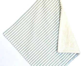 Baby Teething Lovey with Teether, Terry Drool Cloth, Baby Shower Gift, 3 Months+