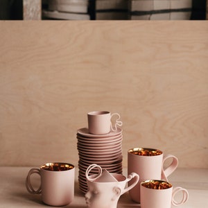 MOBIUS Pink porcelain mug, big coffee mug ceramic cup handmade by ENDE image 2