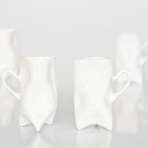 Conjunto de tazas de porcelana blanca Taza de té de 