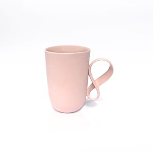 MOBIUS Pink porcelain mug, big coffee mug ceramic cup handmade by ENDE image 1