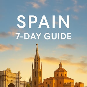 Spanien 7-Tage Reiseplaner PDF | Madrid, Spanien: Balearen, Spanien | Digitaler Download Reiseplaner | Spanien Reiseführer 2025