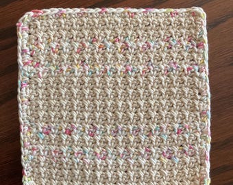 Handmade Crocheted Washcloth - Multiple Colors Available