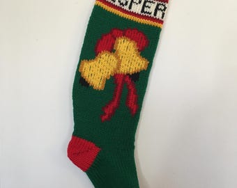 Handmade Knit Jumbo Christmas Stocking - Fully Customizable