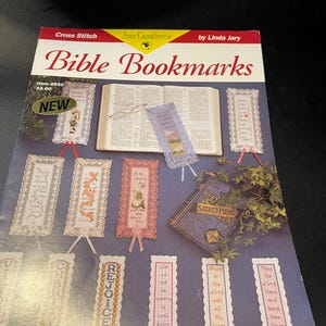 Bible Bookmarks cross stitch pattern booklet (Item #855) designed by Linda Jary and published by Just CrossStitch