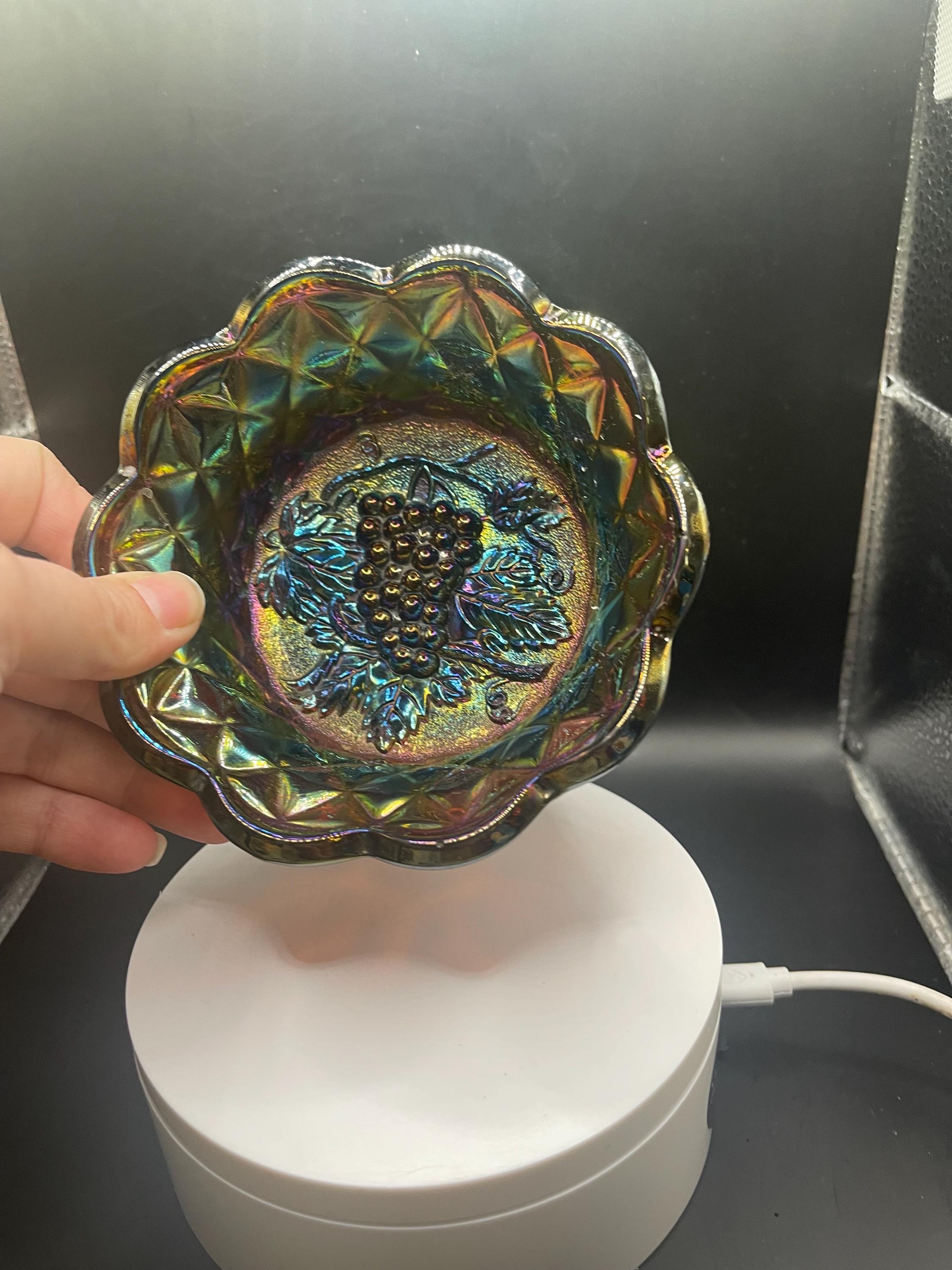 Amethyst Carnival Glass - Etsy