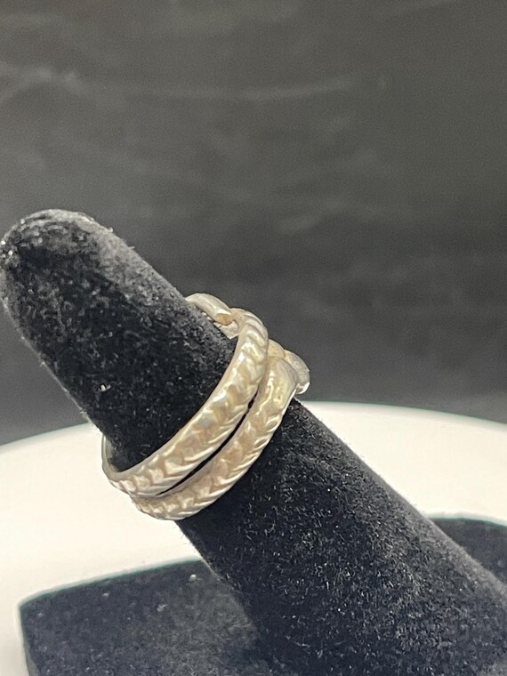 Sterling Silver Vintage Snake Ring - image 6