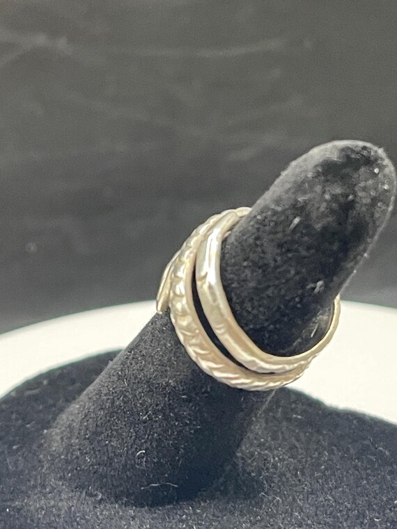 Sterling Silver Vintage Snake Ring - image 3