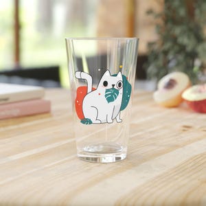 Bicchiere da pinta a forma di gatto: tazza con tema natura, 16 once