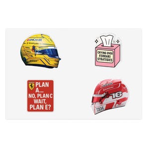 Ferrari Sticker Pack | Cute F1 Stickers