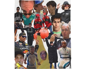 F1 Driver Meme Plush Blanket | F1 Throw