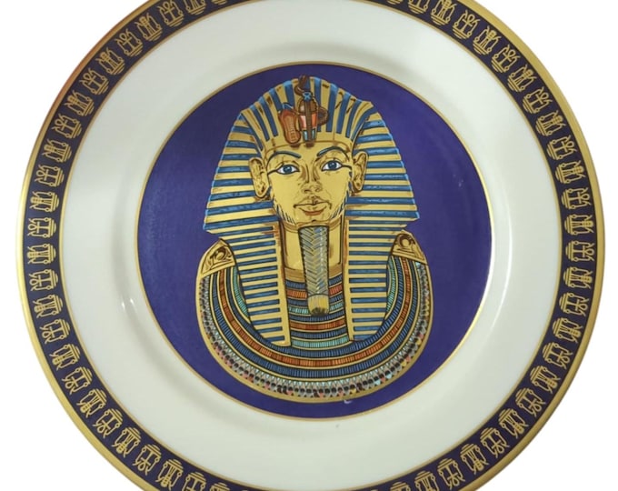 Vintage Collectible Plate- Ghent Collection- The Mask of Tutankhamun North America
