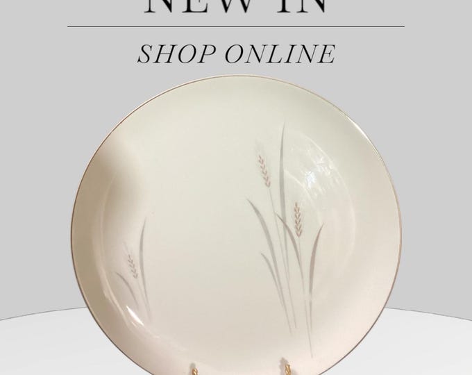 Fine China of Japan Platium Wheat Collection Dinner Plate 10.25” 1960’s