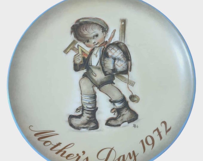 Vintage Plate Hummel Collection 1972 Mother's Day Plate