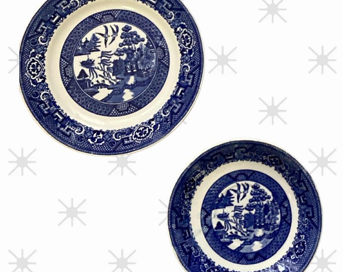 Vintage Homer Laughlin Decorator Plates (2) A48 A50