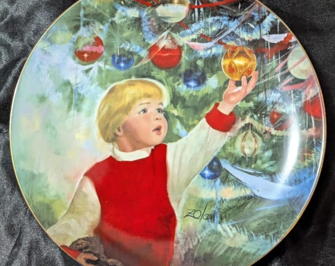 Vintage Plate- Danbury Mint- "Wonders of Youth"- Erik's Delight BOX
