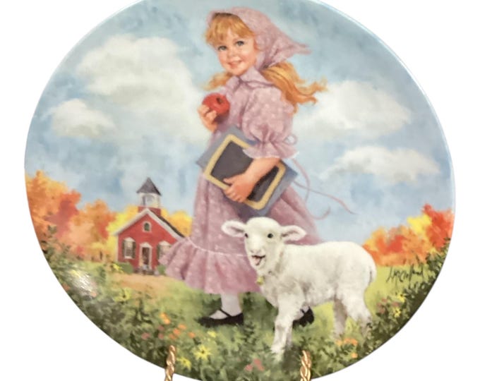 Vintage 1985 Collector Plate- The Mother Goose Series ”Mary Had a Little Lamb” from Reco