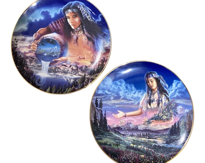 Vintage Royal Doulton Plates: Franklin Mint Heirloom Recommendation Native Collection