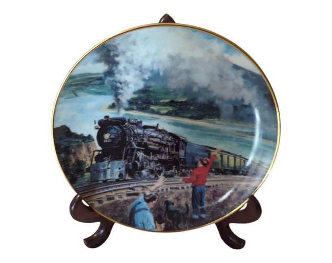 Vintage Sunshine Limited Train Collector Plate – American Trains, 1991