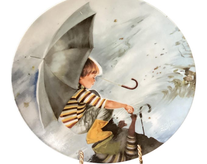 Vintage Plate-The Wonder of Childhood Plate Collection “Touching the Sky”