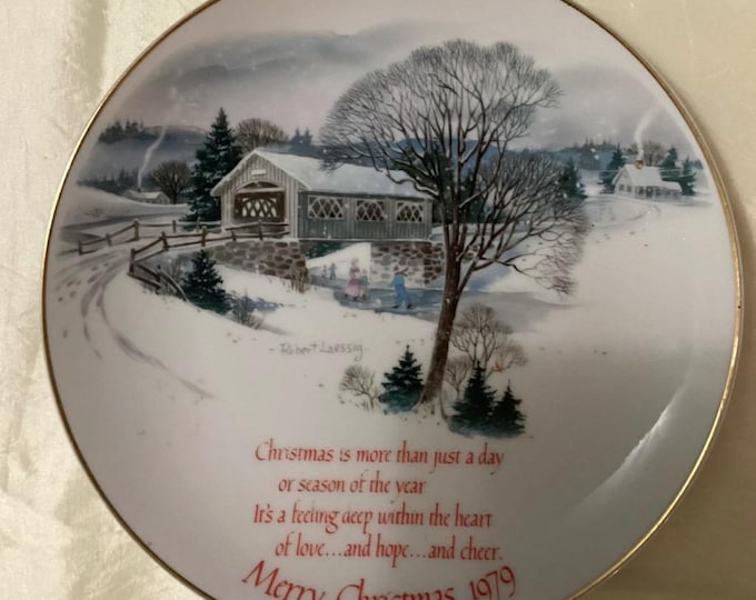 Vintage Christmas Plate: American Greetings 1979 Commemorative Edition