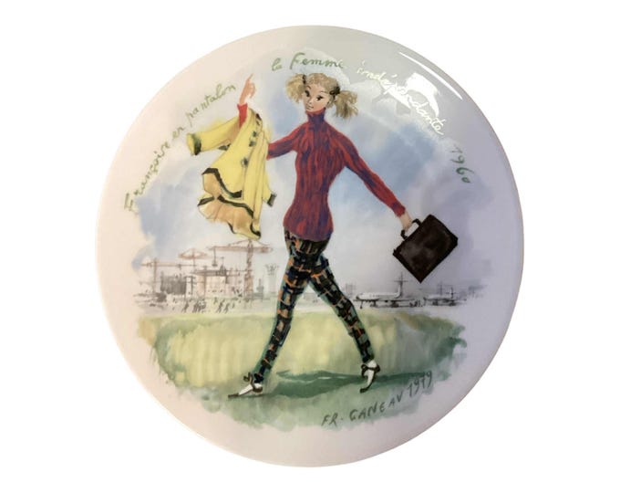 Vintage Collector Plate- Limoges Les Femmes Du Siecle FR HAS BOX