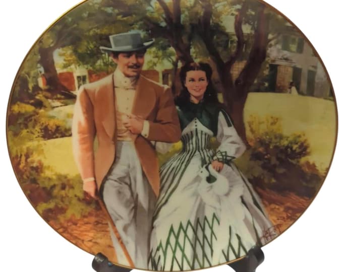 Gone With The Wind Collector Plate: "Home for Tara" W.S. George, COA & Box