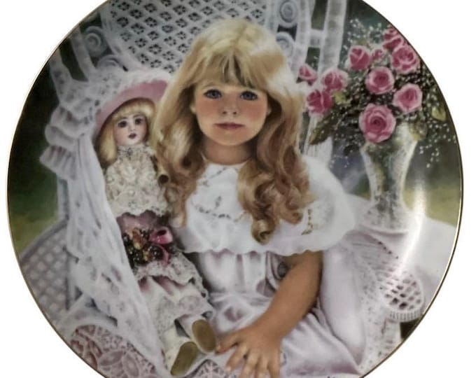 Vintage Knowles Heirloom Plate: Anna, Fine China, Gold Edges
