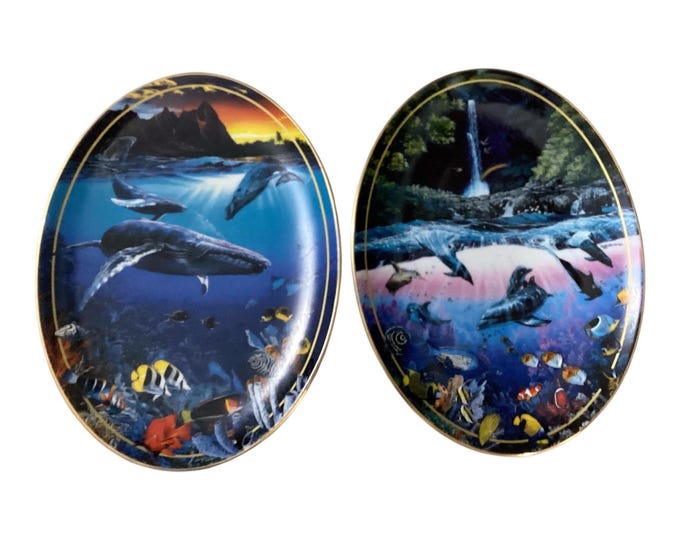 Vintage Collectible Plates: Bradford Exchange’s Above and Below Collection Oval