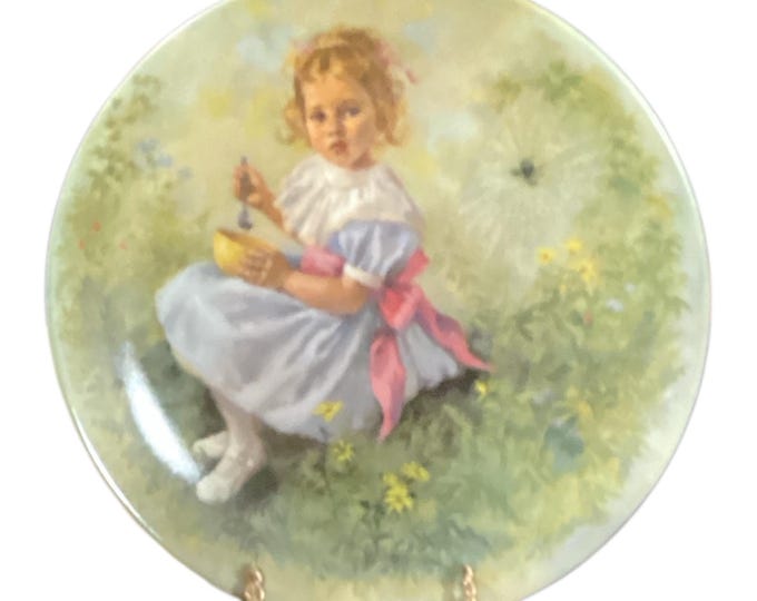 Vintage 1981 Collector Plate- The Mother Goose Series ”Little Miss Muffet” from Reco