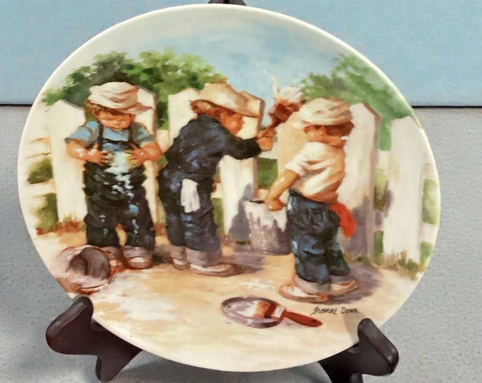 Knowles Collectible Plate: A Coat of Paint, Friends I Remember series 8.5”