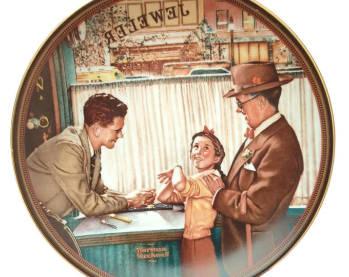 Vintage Norman Rockwell Collectible Plate: Knowles "A Time to Keep"