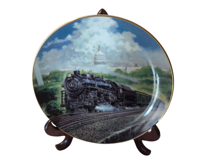 Vintage "Capital Limited" Collector Plate – American Train Series, 1991